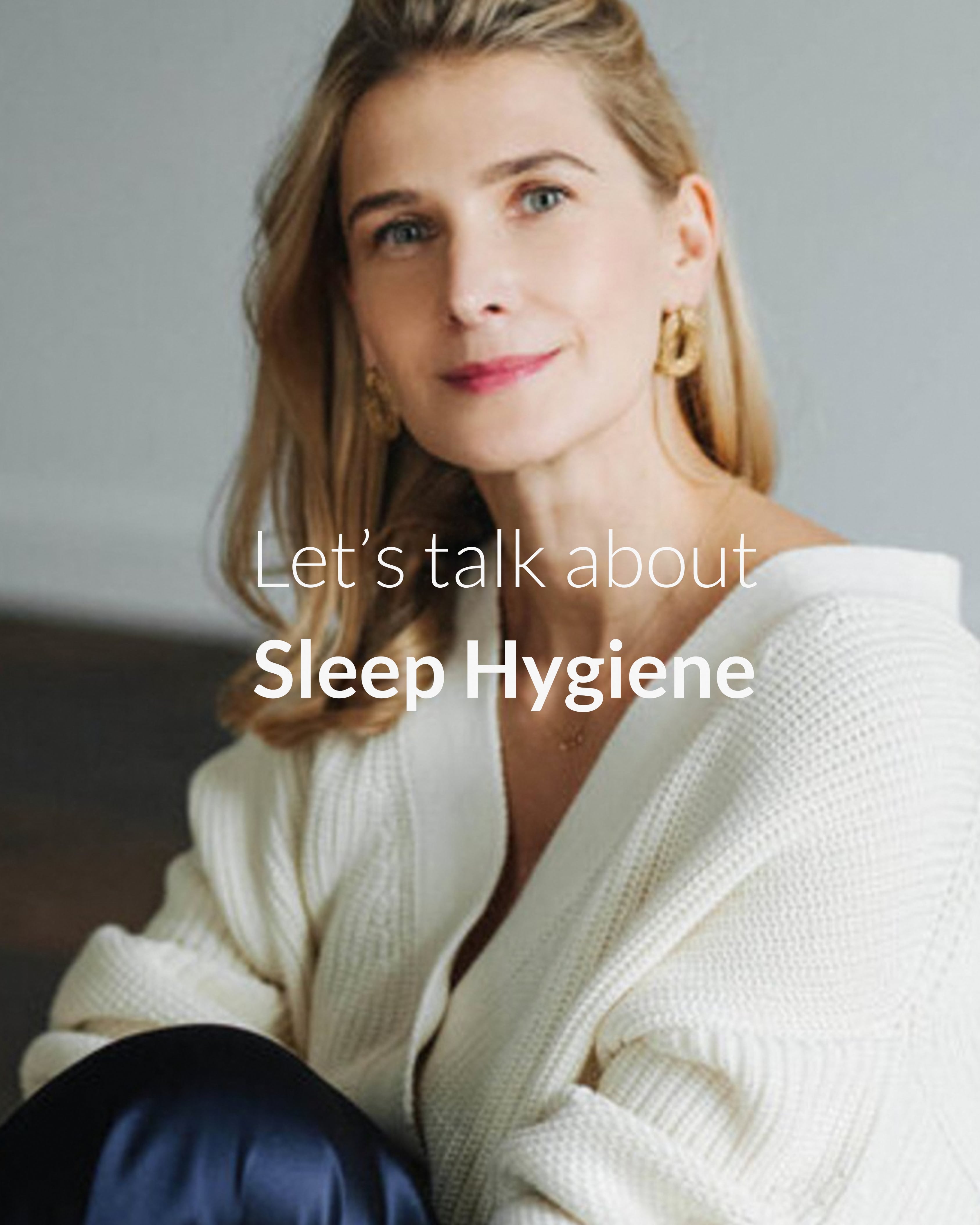 Schlaf Expertin und Schlafcoach Ieva Anskaitiene spricht ueber Sleep Hygiene
